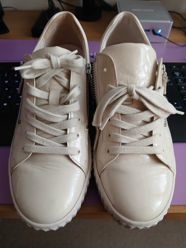 Ladies gabor trainers - -, cream