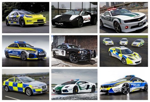 Police car posters lots of - car,