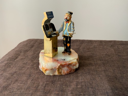 Signed enamel clown the - at,