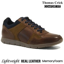 MENS LEATHER MEMORY FOAM