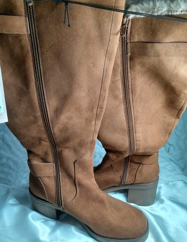 Brown leather tan knee high - brown,