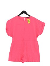 Zara Women's Playsuit M Pink 100% Polyester Playsuit