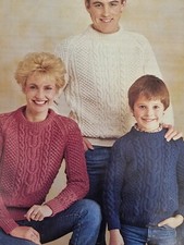 Knitting Pattern Family Aran