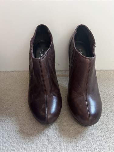 Brown leather pixie - brown, boots