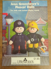 Jean Greenhowe's Mascot Dolls USED VERY GOOD CONDITION (TEN KNITTED DOLLS)