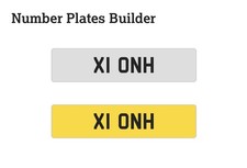 Onh cherished number - number, plate