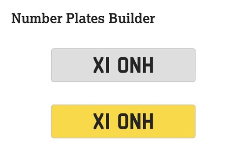 Onh cherished number plate - ,