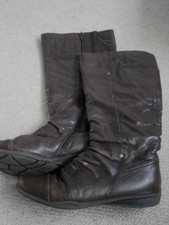 M&S Footglove Brown Boots Size