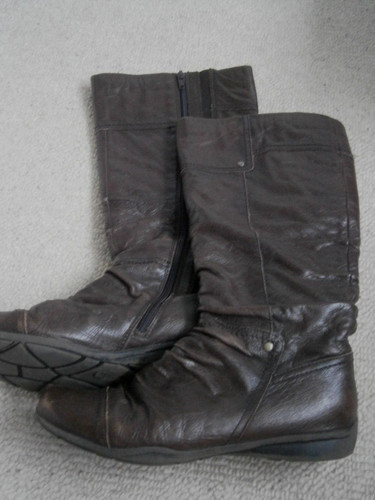 Footglove brown boots size - m&s,