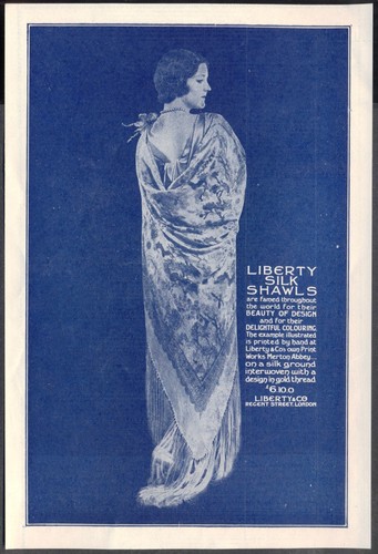 Vintage advert silk shawls - vintage,