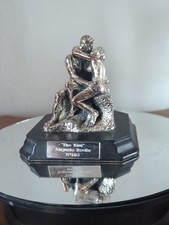 Vintage 1995 English Miniatures Pewter Sculpture "The Kiss" Rodin Nº140 Figurine