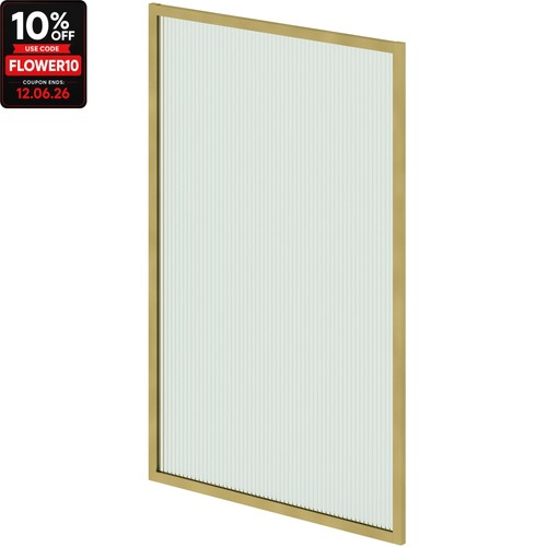 800mm brushed brass over bath - 800mm,