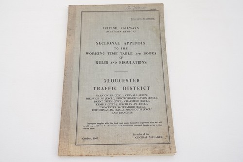 1960 gloucester western region - gloucester,