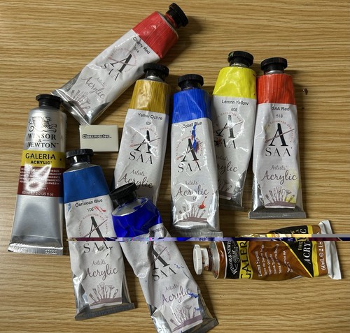 Used artists job lot acrylic - artists,