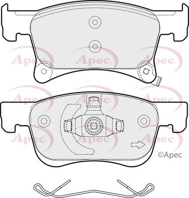 Apec front brake - set, for