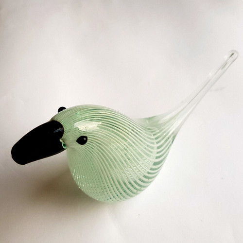Studio art glass bird toucan - art,