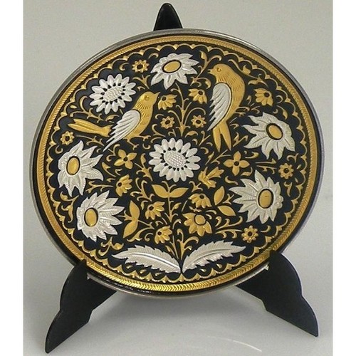 Damascene gold silver dove - damascene,