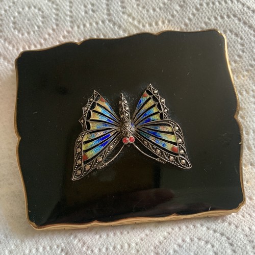Mcm butterfly enamel marcasite - butterfly,
