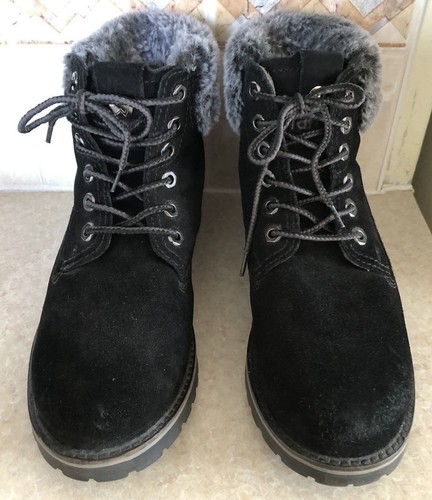 Wrangler black suede ankle - black,