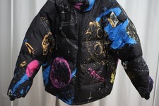 Childish Space Planet Puffa Jacket Reversible TGF Bros Coat Size Large L
