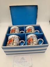 4 Fine China Sandy Bay Mugs In