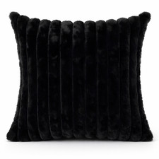 Ribbed Plush Cushion Covers