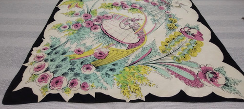 Vintage 1930s 40s scarf - 40s, dancer