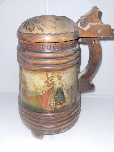 Antique wooden handpainted - antique,