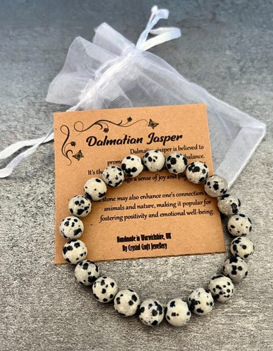 Dalmatian jasper bracelet - jasper,
