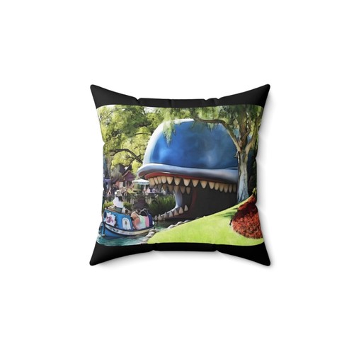 Spun polyester square pillow - polyester,