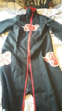 naruto akatsuki cloak, black, red