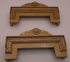 2 ORNATE PELMETS AND OR BED