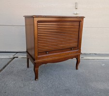 Vintage MCM Cherry Wood Record