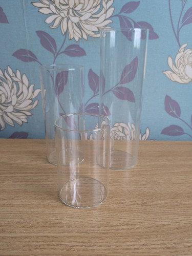 Glass cylinder vases - vases, 6-pack