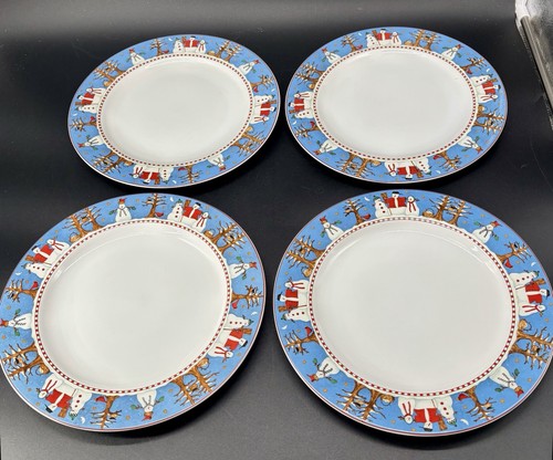Debbie mumm snowman plates - debbie,