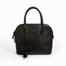 Ettore Bugatti Bag Black Leather Medium Handbag