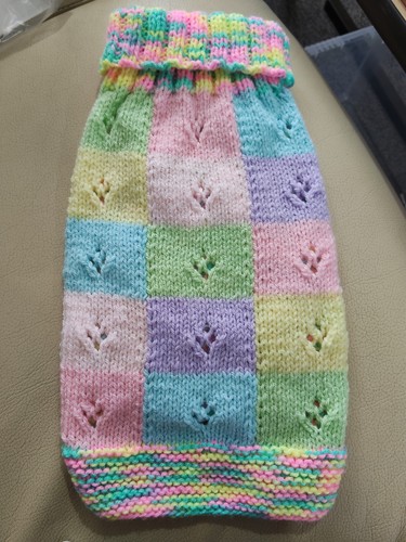 Hand knitted dog jumper - hand, coat