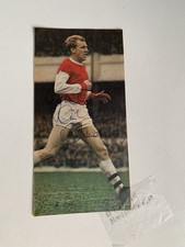 ARSENAL MAN UNITED LEGEND IAN URE SCOTLAND HAND SIGNED PHOTO FROM 1960'S