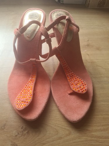Next salmon pink real - real, suede