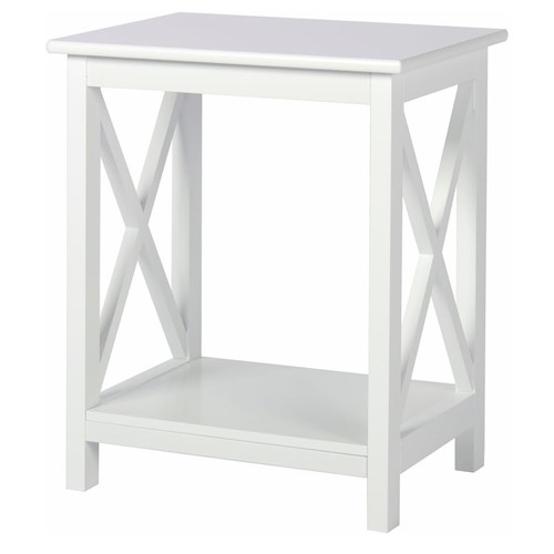 Narrow side table bedside - side,