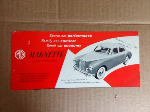 Sales brochure 1957 mgb - -,