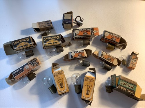 Vintage auto bulbs various - auto, x