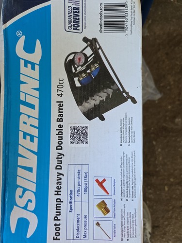 Silverline foot pump heavy - silverline,