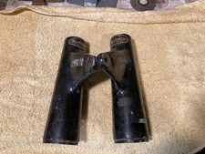 Vintage used Norton Roadholder alloy headlamp mounting brackets part no 19338/7