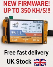Nerd Miner v2 Solo Bitcoin Miner Lottery Mini Crypto NerdMiner Display Screen UK