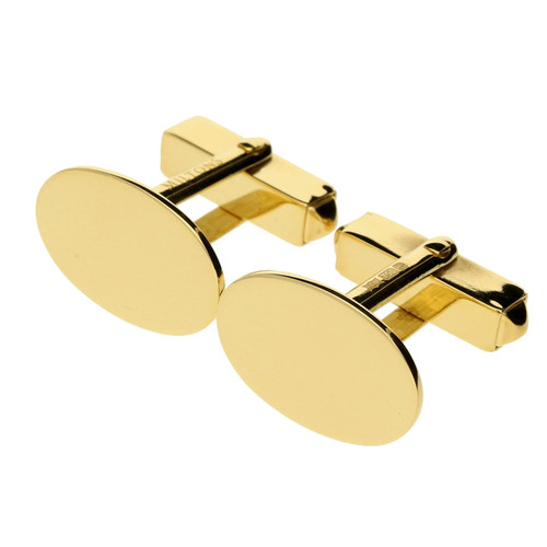 18ct yellow gold miltons oval - gold,