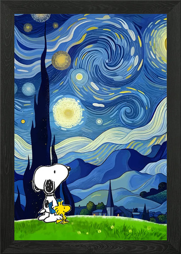 Snoopy and woodstock starry - snoopy,