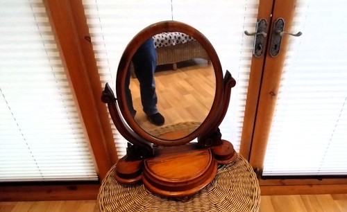 Antique art nouveau mahogany - art,
