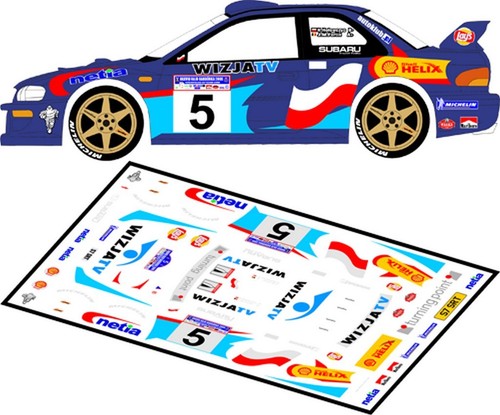 Decals subaru impreza - 1/43,
