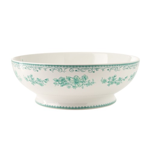 Vintage floral serving - vintage, bowl